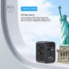 Reiseadapter UNITEK P1122ABK01 Universal Schwarz Typ C G I