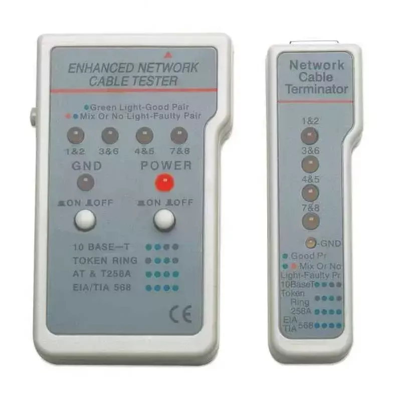 Intellinet Multifunktions-Kabeltester, RJ-45 und RJ-11, UTP/STP/FTP, geschirmt und ungeschirmt