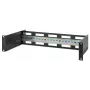 Intellinet 716345 tiefenverstellbarer 19-Zoll-DIN-Hutschienenträger, 2U