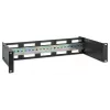 Intellinet 716345 tiefenverstellbarer 19-Zoll-DIN-Hutschienenträger, 2U