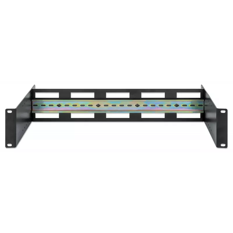 Intellinet 716345 tiefenverstellbarer 19-Zoll-DIN-Hutschienenträger, 2U