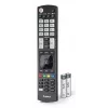 Hama 00221061 Universal-Fernbedienung für LG TVs, IR, lernfähig, leuchtende Tasten, Schwarz