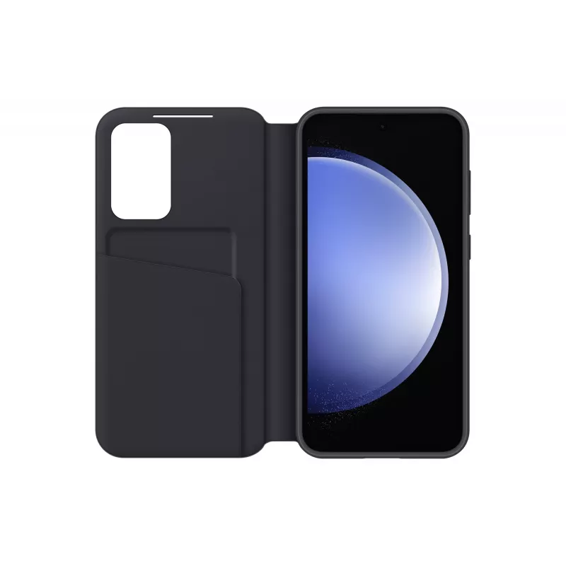 Samsung EF-ZS711CBEGWW Smart View Wallet Case für Galaxy S23 FE, Kartenfach, Schwarz