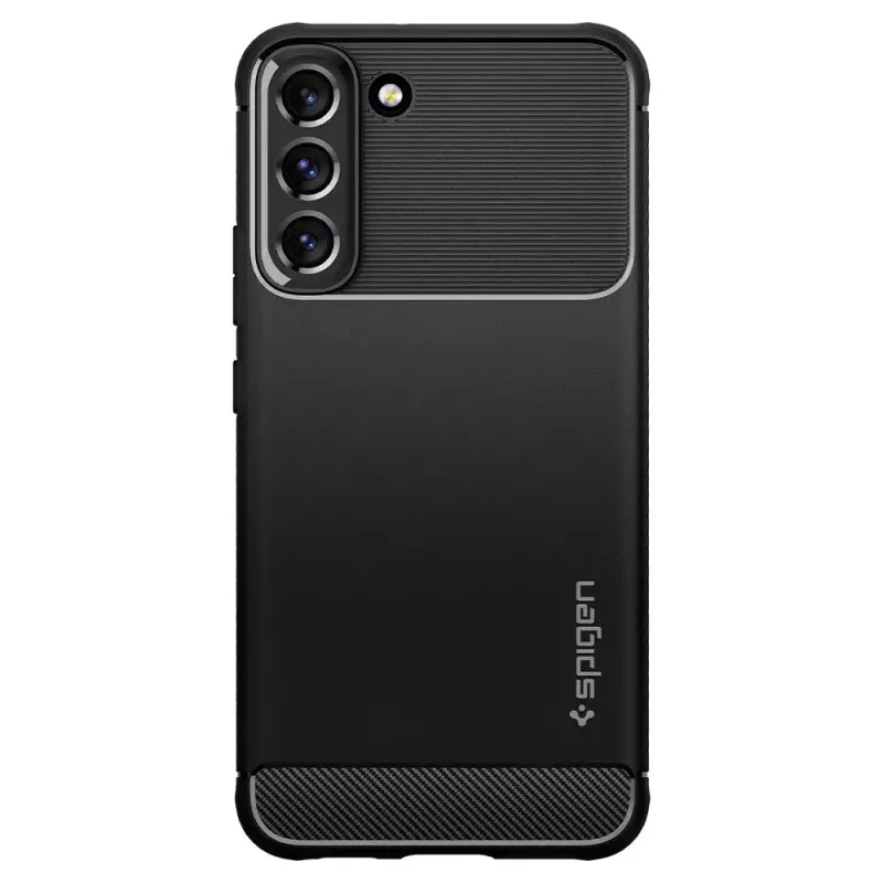Spigen Rugged Armor Handyhülle Schwarz Galaxy S22 6,1 Zoll