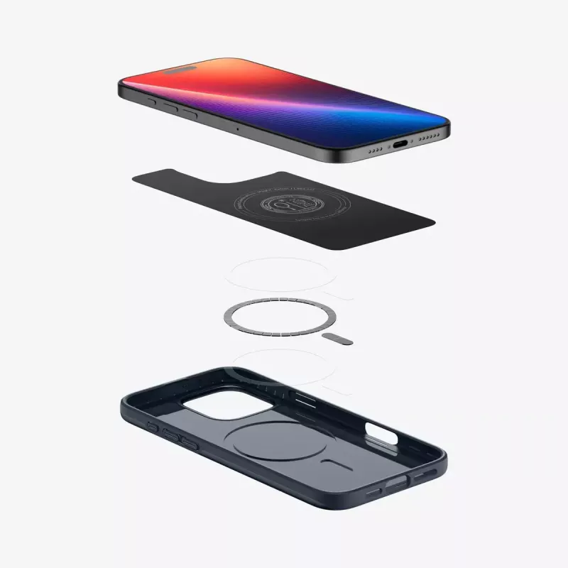 Spigen Thin Fit Mag MagSafe Hülle für iPhone 16 Pro Max, Metal Slate