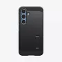 Spigen Galaxy S25 Hülle Tough Armor AI Schwarz Cover mit Tischständer