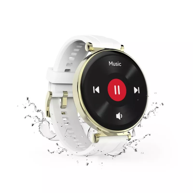 Hama 7000 Smartwatch, 1,32 Zoll AMOLED, Gold (00178622)