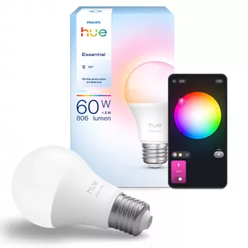 Philips Hue White and colour ambience Essential A60 – E27 smart bulb – 806 lm – 8W