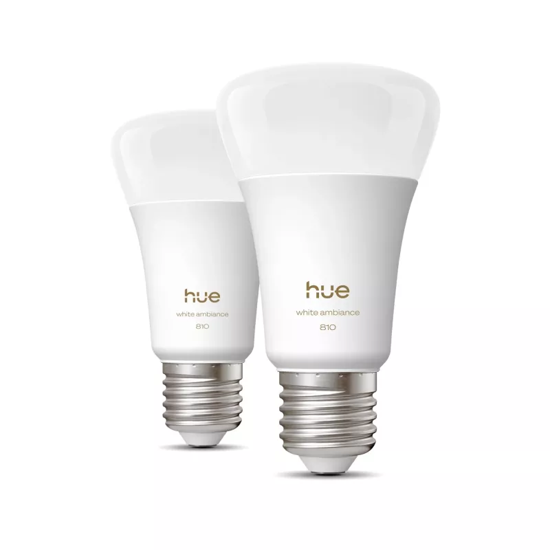 Intelligente Glühlampe Philips A60 E27 — Bluetooth/Zigbee, 6 W, 810 lm, weiß, 2er-Pack