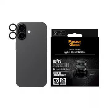 Kameraschutz PanzerGlass Hoops Keramik II für iPhone 17 16 16 Plus kratzfest stoßfest