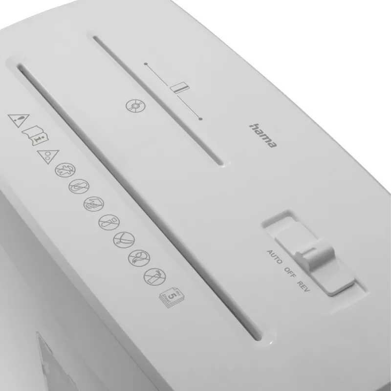Hama Prime M50CD-W Aktenvernichter Mikrogeschnittene Zerkleinerung 68 dB 22 cm Weiß