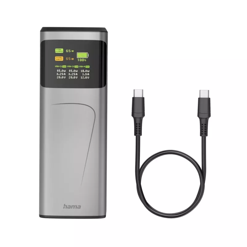 Hama High Power Lithium-Ion (Li-Ion) 20000 mAh Grau