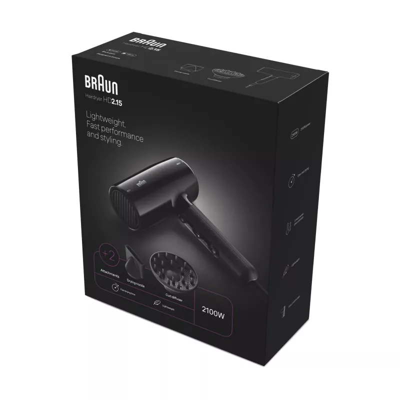Braun HD2.15 Haartrockner 2100 W Schwarz