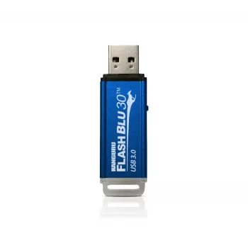 Kanguru FlashBlu30 SuperSpeed USB3.0 64 GB | Sicherer USB-Stick | Physischer Schreibschutzschalter | Windows „ReadyBoost“-kompatibel