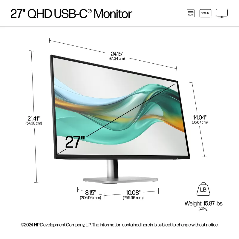 HP Series 5 Pro 27 Zoll QHD USB-C Monitor - 527pu
