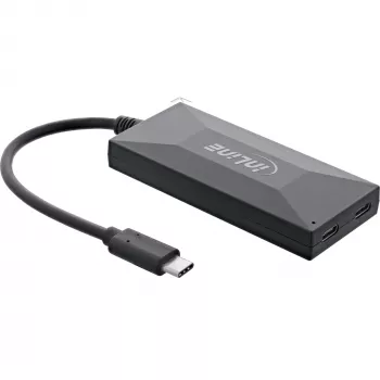 InLine USB 3.2 Gen.1 Hub, USB-C auf 2 Ports USB-C und 3 Ports USB-A, ohne Netzteil
