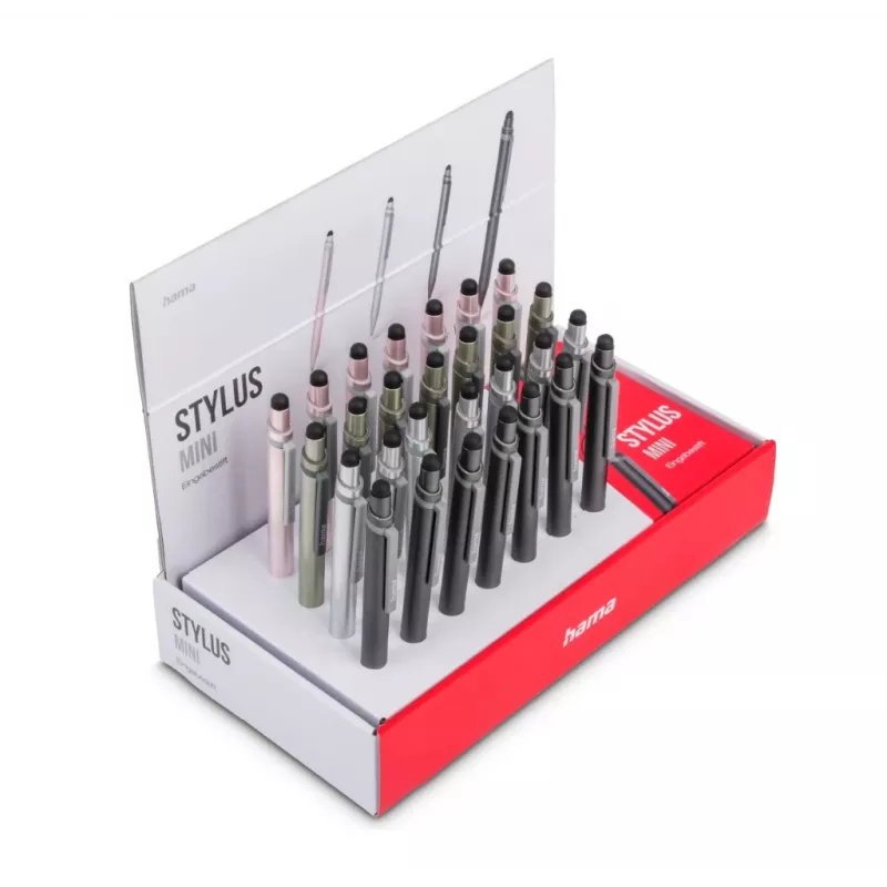 Hama Mini Stylus-Stift Anthrazit, Grau, Roségold, Silber
