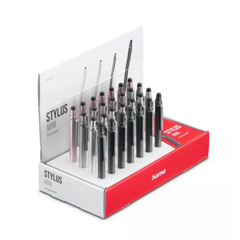 Hama Mini Stylus-Stift Anthrazit, Grau, Roségold, Silber