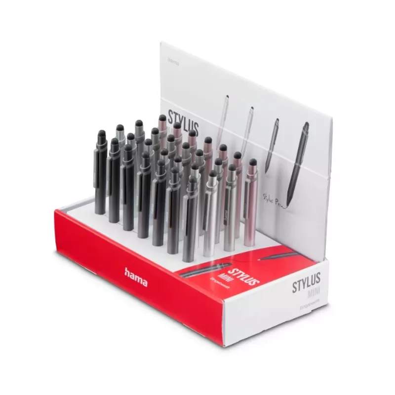 Hama Mini Stylus-Stift Anthrazit, Grau, Roségold, Silber