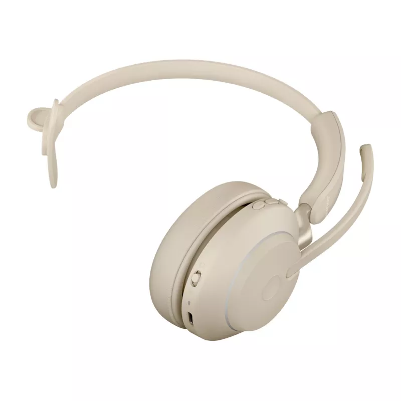 Jabra Evolve2 65 UC Mono 26599-889-898 Headset, On-Ear, konvertierbar, USB-C, Beige