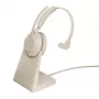 Jabra Evolve2 65 UC Mono 26599-889-888 Headset mit Ladestation, On-Ear, konvertierbar, USB-C, Beige