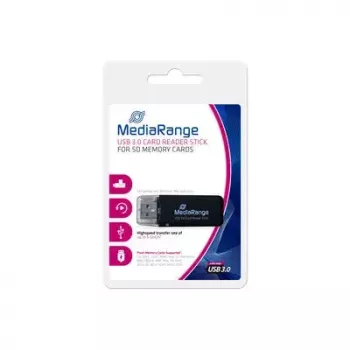 MediaRange MRCS507 USB 3.0 Speicherkartenleser Stick, Schwarz