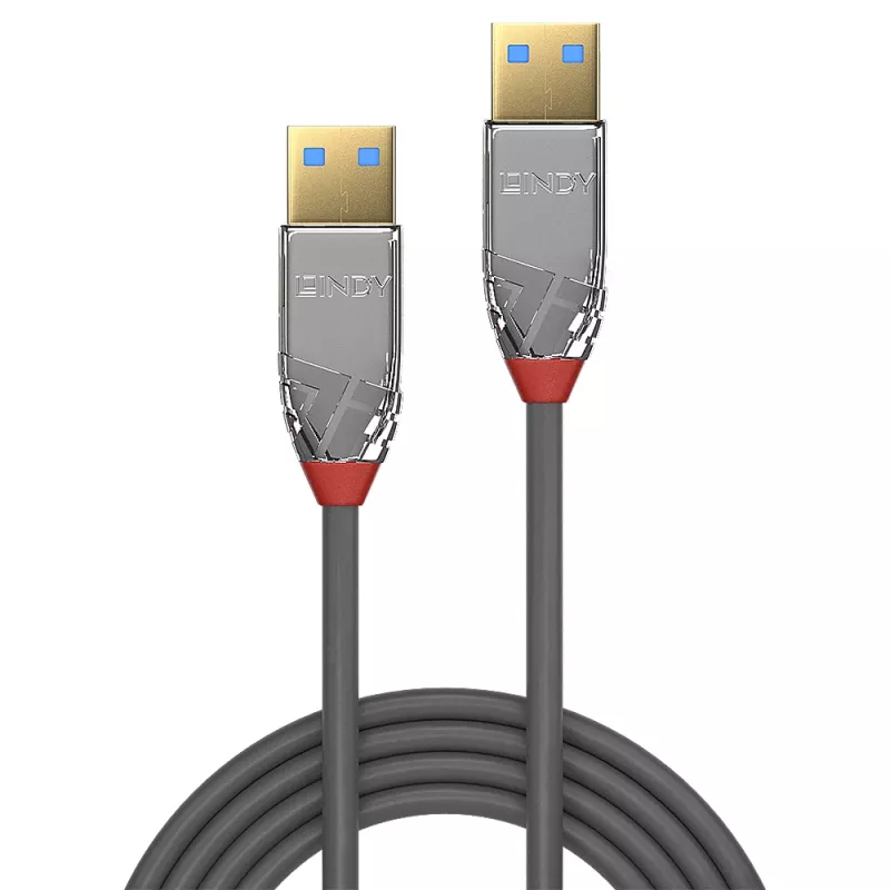Lindy 36627 USB-Kabel USB 3.2 Gen 1 (3.1 Gen 1) 2 m USB A Grau
