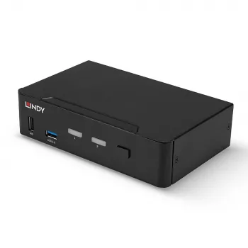 Lindy 2 Port DisplayPort 1.4, USB 3.0 und Audio KVM Switch