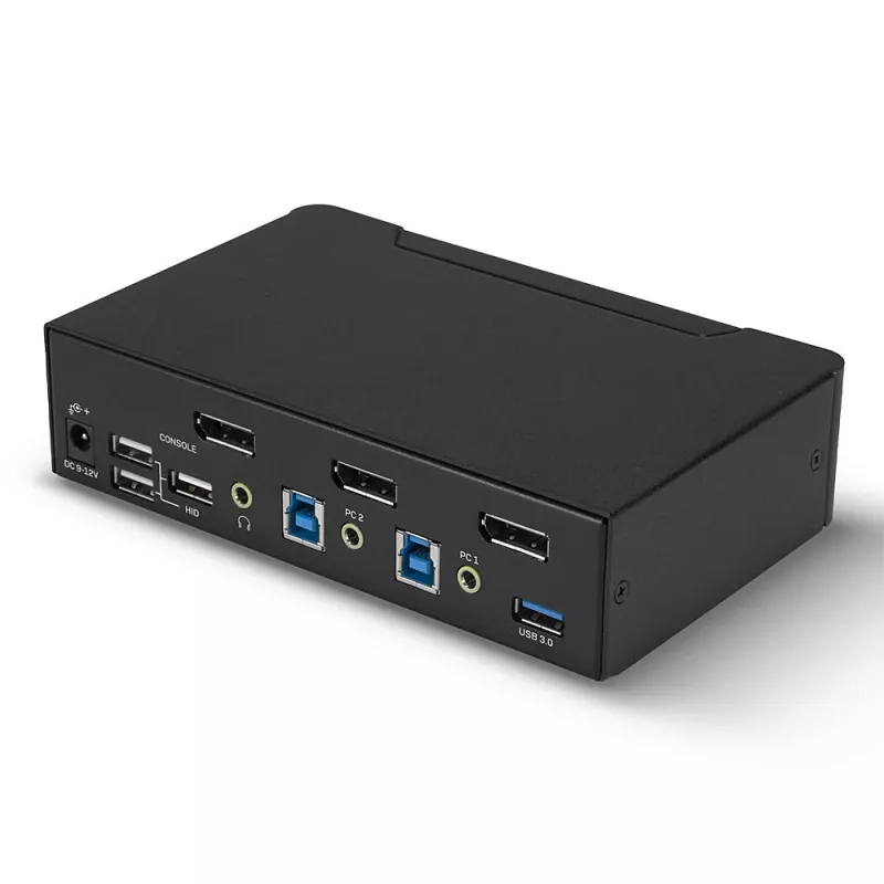 Lindy 2 Port DisplayPort 1.4, USB 3.0 und Audio KVM Switch
