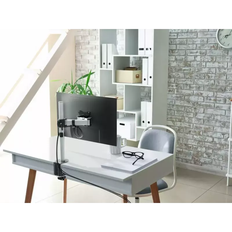 Durable SELECT Monitorhalterung 509423 für 1 Monitor, Tischhalterung, Silber