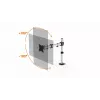 Durable SELECT Monitorhalterung 509423 für 1 Monitor, Tischhalterung, Silber