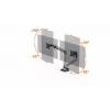 Durable SELECT PLUS Monitorhalterung 509723 mit Arm für 2 Monitore, Tischhalterung