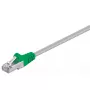 Crossover-Kabel Goobay CAT 5e F/UTP 3 m Grau Grün