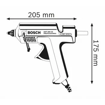 Bosch GKP 200 CE Heißklebepistole Blau 500 W