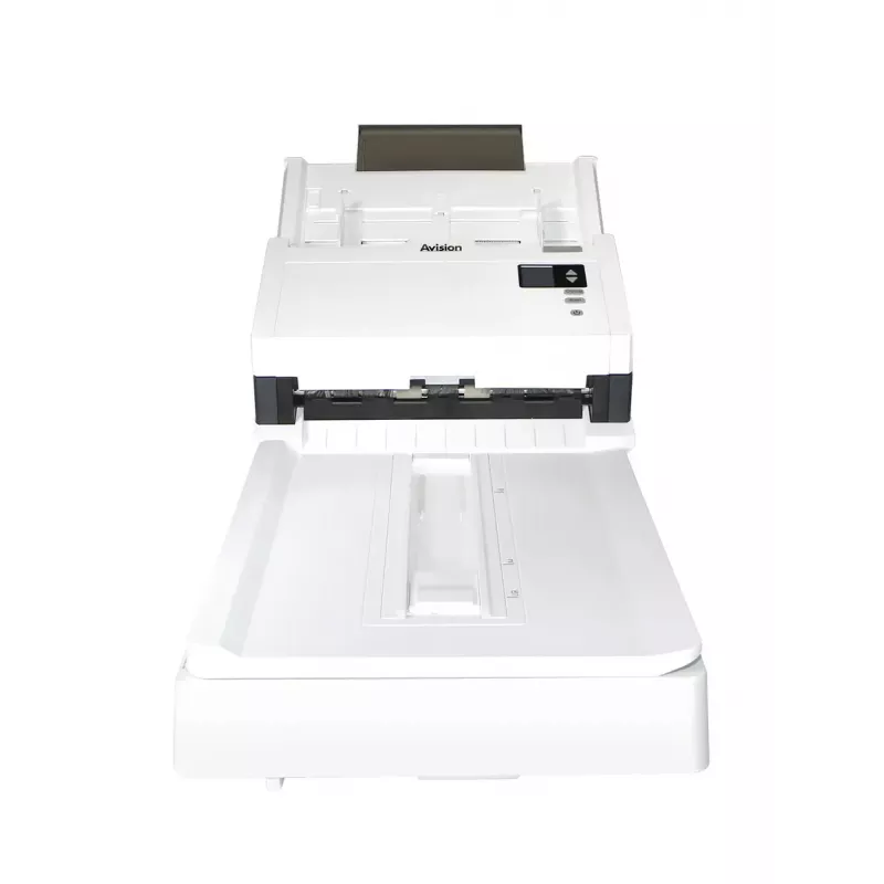 Avision ADF-Scanner AD345GFWN — A4, 1200 x 1200 DPI, CIS, 100-Blatt-ADF, Duplex, Weiß