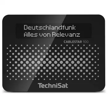 TechniSat CABLESTAR 100 DAB+ Radio-Tuner, Schwarz