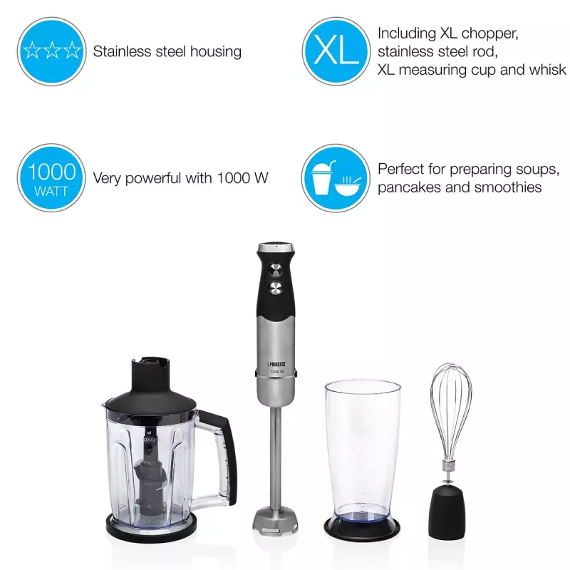 Stabmixer Princess 01.221221.01.001 Hand-Blender-Set