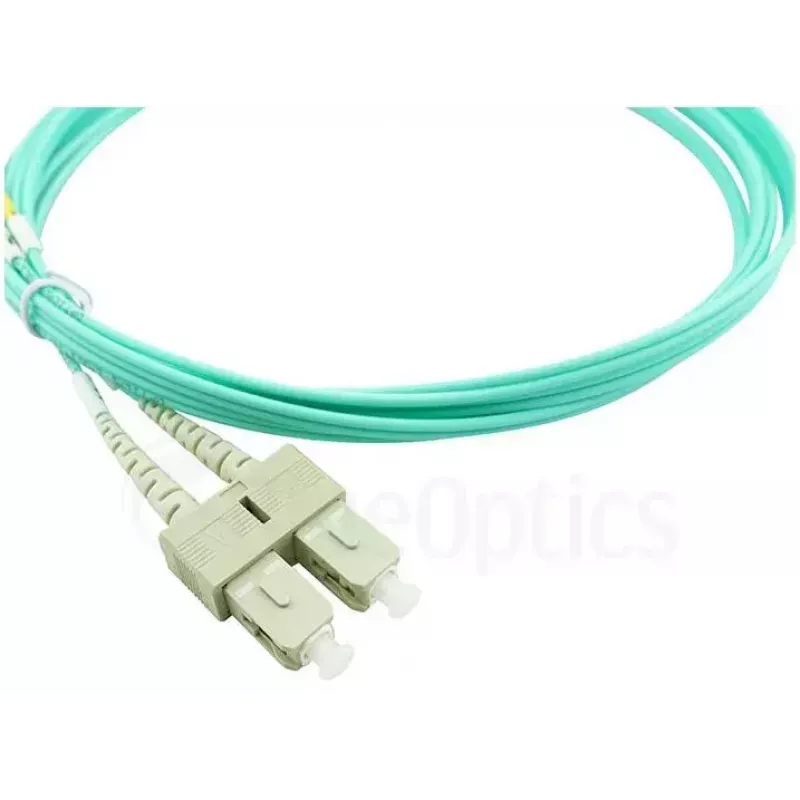 BlueOptics 055702K512000015M-BO Duplex LWL-Patchkabel, LC/UPC auf SC/UPC, OM3 50/125 µm, 15 m, Beige