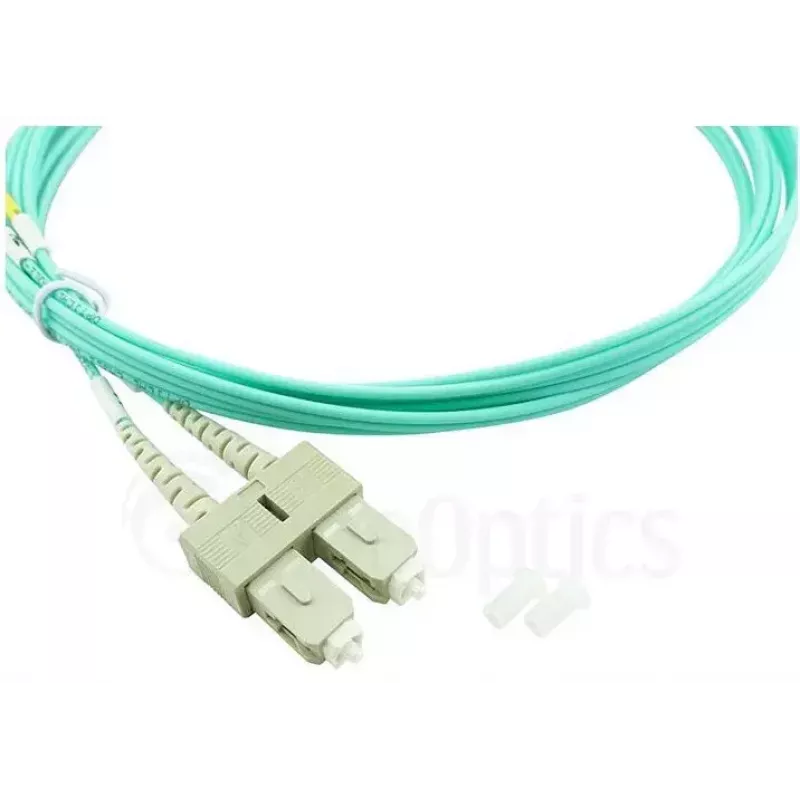 BlueOptics 055702K512000015M-BO Duplex LWL-Patchkabel, LC/UPC auf SC/UPC, OM3 50/125 µm, 15 m, Beige