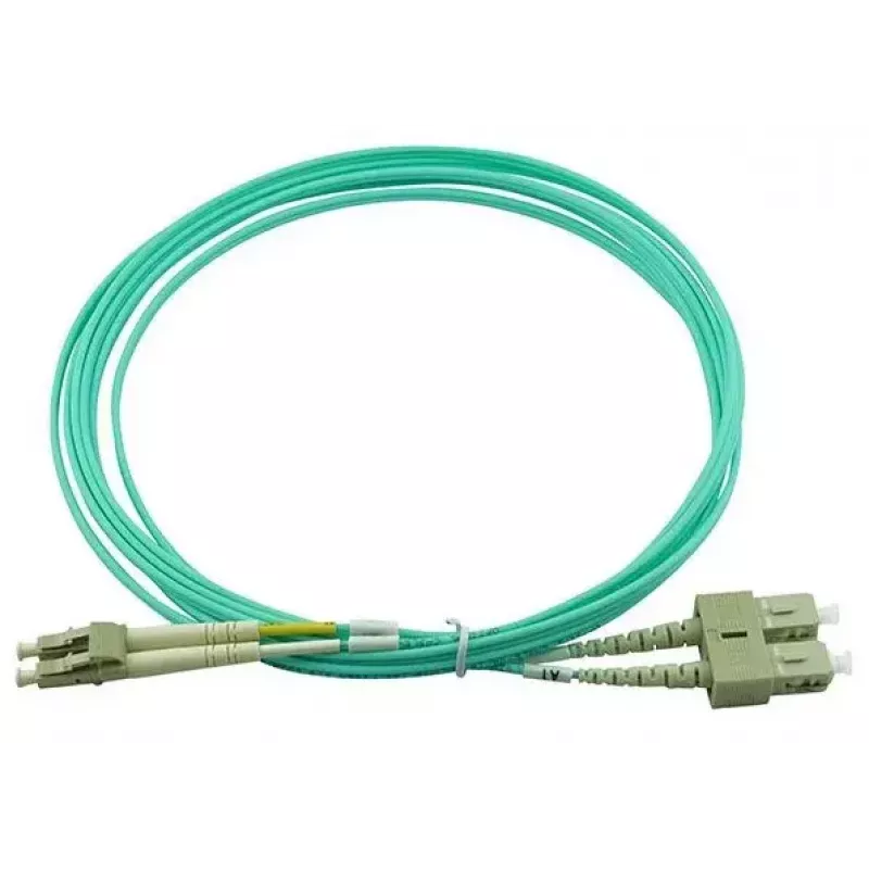 BlueOptics 055702K512000015M-BO Duplex LWL-Patchkabel, LC/UPC auf SC/UPC, OM3 50/125 µm, 15 m, Beige