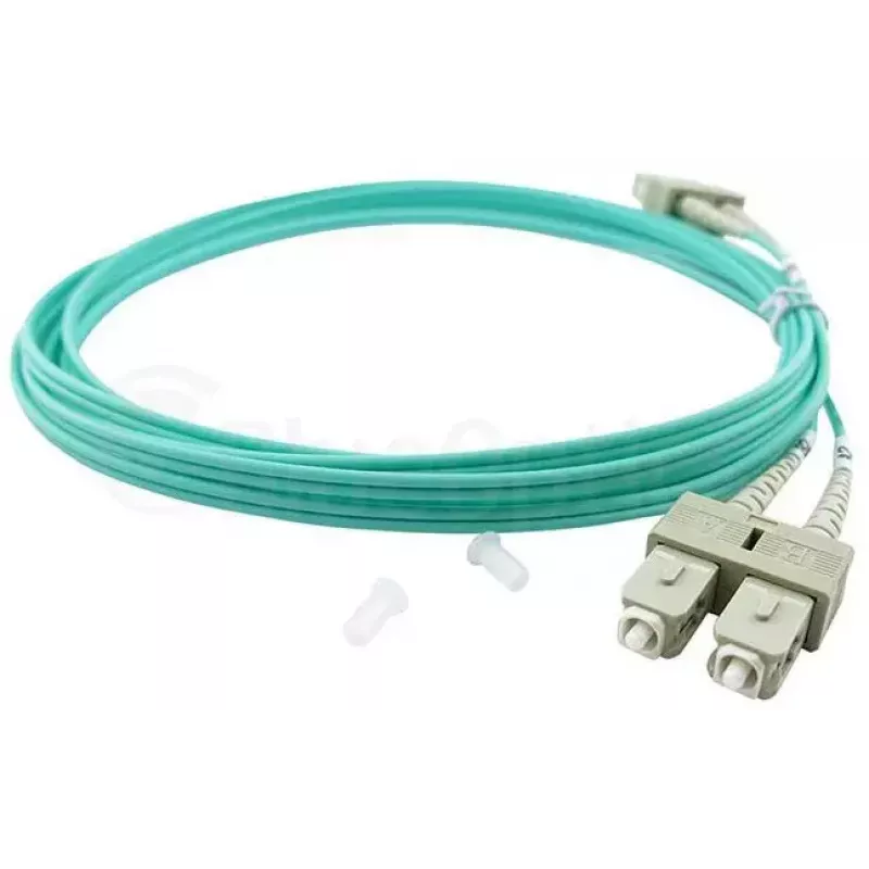 BlueOptics 055702K512000050M-BO Duplex LWL-Patchkabel, LC/UPC auf SC/UPC, OM3 50/125 µm, 50 m, Beige