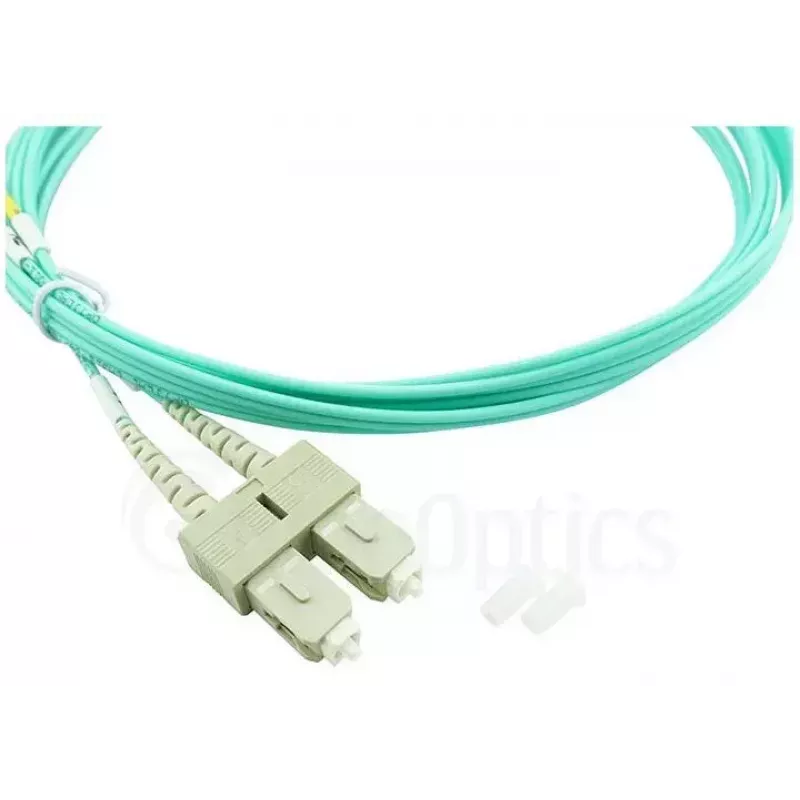 BlueOptics 055702K512000050M-BO Duplex LWL-Patchkabel, LC/UPC auf SC/UPC, OM3 50/125 µm, 50 m, Beige