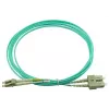BlueOptics 055702K512000050M-BO Duplex LWL-Patchkabel, LC/UPC auf SC/UPC, OM3 50/125 µm, 50 m, Beige