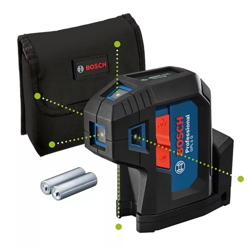 Bosch GPL 5 G Punktlaser 30 m 500-540 nm (< 10mW)