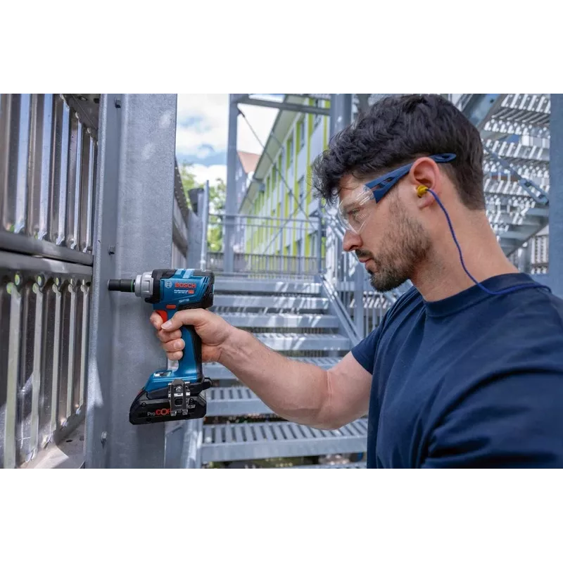 Bosch GDS 18V-330 HC Professional Akku-Drehschlagschrauber, 18 V, Bluetooth, Solo (ohne Akku und Ladegerät), mit Koffer