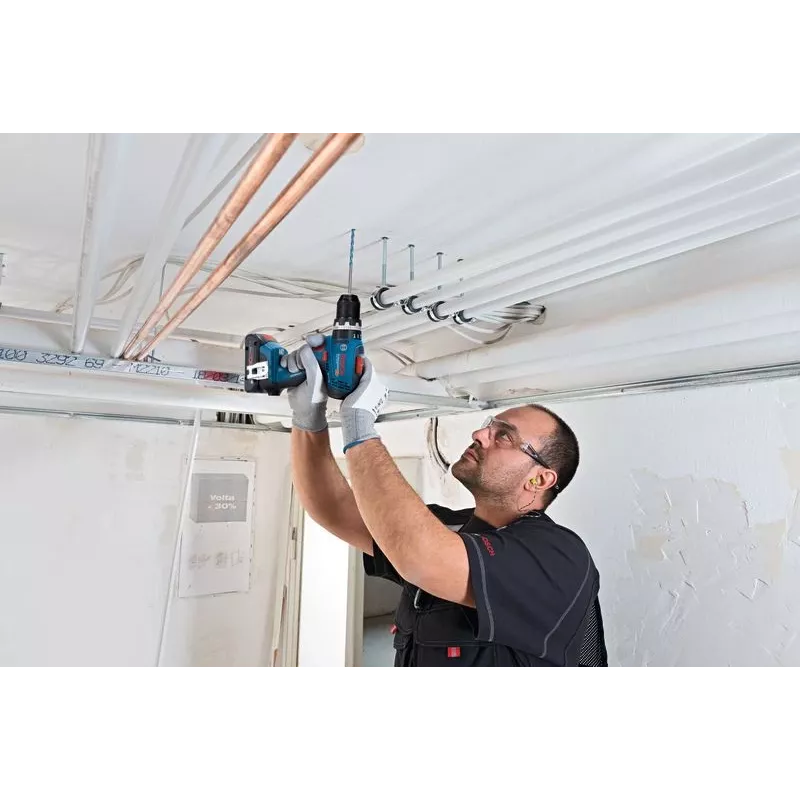 Bosch GSB 18V-65 Professional Akku-Schlagbohrschrauber, 18 V, Solo (ohne Akku und Ladegerät), L-BOXX, blau