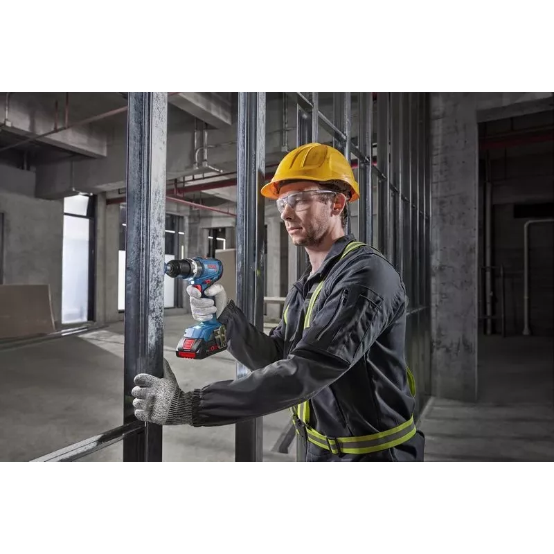 Bosch GSB 18V-65 Professional Akku-Schlagbohrschrauber, 18 V, Solo (ohne Akku und Ladegerät), L-BOXX, blau