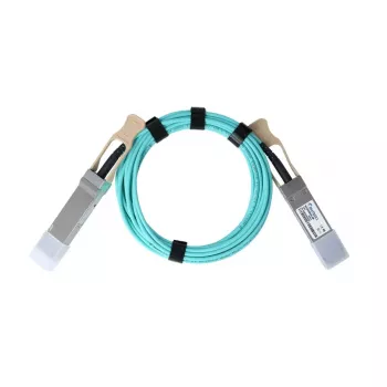 BlueOptics InfiniBand Glasfaserkabel 10m QSFP28 Aqua