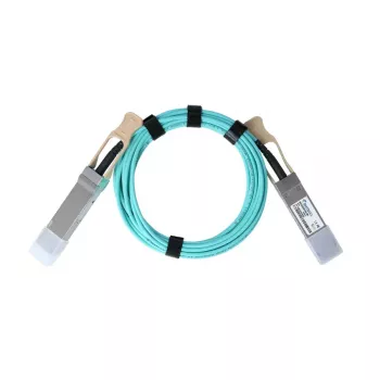BlueOptics InfiniBand Glasfaserkabel 30 m QSFP28 Aqua