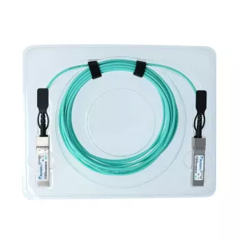 BlueOptics InfiniBand Glasfaserkabel 10 m SFP28 Aqua